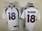 Nike denver broncos #18 manning white Game jerseys