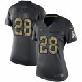 Women's Nike New Orleans Saints #28 B.W. Webb Limited Black 2016 Salute to Service NFL Jersey