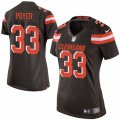 Women's Nike Cleveland Browns #33 Jordan Poyer Limited Brown Team Color NFL Jersey