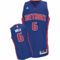 Mens Adidas Detroit Pistons #6 Terry Mills Swingman Royal Blue Road NBA Jersey