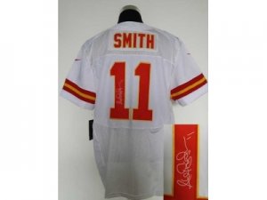 Nike jerseys kansas city chiefs #11 smith white[Elite signature]