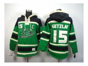 nhl jerseys anaheim ducks #15 getzlaf green[pullover hooded sweatshirt patch C]