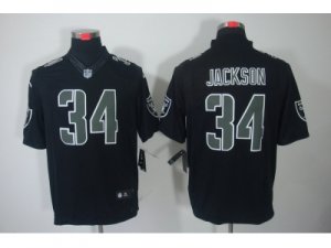 Nike NFL Oakland Raiders #34 Bo Jackson Black Jerseys(Impact Limited)