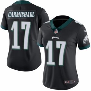 Women\'s Nike Philadelphia Eagles #17 Harold Carmichael Limited Black Rush NFL Jersey