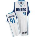 nba Dallas Mavericks #41 Dirk Nowitzki Swingman white