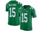 Mens Nike New York Jets #15 Josh McCown Limited Green Rush NFL Jersey