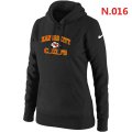 Women NEW Kansas City Chiefs Heart & Soul Pullover Hoodie Black