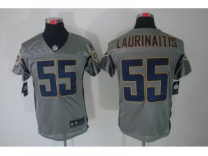 Nike NFL St. Louis Rams #55 James Laurinaitis grey jerseys[Elite shadow]