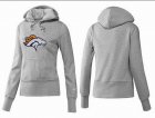 Women Denver Broncos Logo Pullover Hoodie-115