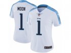 Women Nike Tennessee Titans #1 Warren Moon Vapor Untouchable Limited White NFL Jersey