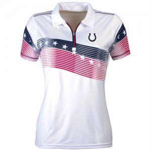 Womens Antigua Indianapolis Colts White Patriot Polo