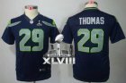 Nike Seattle Seahawks #29 Earl Thomas Steel Blue Team Color Super Bowl XLVIII Youth NFL Jersey