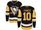 Adidas Men Pittsburgh Penguins #10 Ron Francis Black Alternate Authentic Stitched NHL Jersey