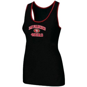 Nike San Francisco 49ers Heart & Soul Tri-Blend Racerback stretch Tank Top Black