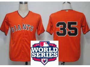 2012 world series mlb san francisco giants #35 ishikawa orange