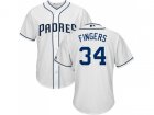 Youth San Diego Padres #34 Rollie Fingers White Cool Base Stitched MLB Jersey