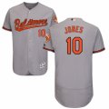 Men's Majestic Baltimore Orioles #10 Adam Jones Grey Flexbase Authentic Collection MLB Jersey