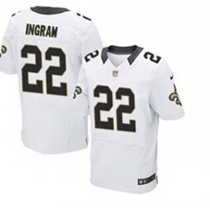 Nike New Orleans Saints #22 Mark Ingram Elite White NFL Jersey