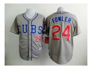 MLB chicago cubs #24 fowler grey jerseys[fowler]