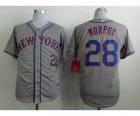 MLB new york mets #28 murphy grey jerseys