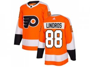 Adidas Philadelphia Flyers #88 Eric Lindros Orange Home Authentic Stitched NHL Jersey