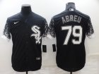 White Sox #79 Jose Abreu Black Nike Drift Fashion Cool Base Jersey