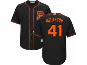 Youth Majestic San Francisco Giants #41 Mark Melancon Replica Black Alternate Cool Base MLB Jersey