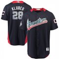 American League #28 Corey Kluber Navy 2018 MLB All-Star Game Home Run Derby Jersey