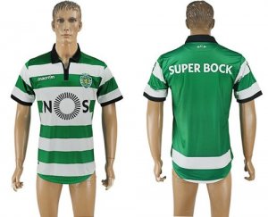 Sporting Lisbon Blank Home Soccer Club Jersey