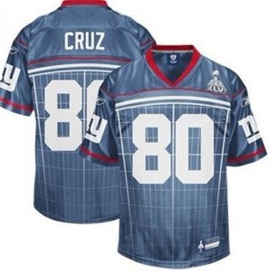 nfl New York Giants #80 Victor Cruz Grey Super Bowl XLVI