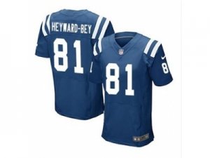 Nike indianapolis colts #81 heyward-bey blue jerseys[Elite]