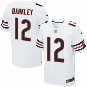 Mens Nike Chicago Bears #12 Matt Barkley Elite White NFL Jersey