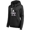 Womens Los Angeles Dodgers Platinum Collection Pullover Hoodie Black