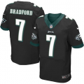 Nike Philadelphia Eagles #7 Sam Bradford Black jerseys(Elite)