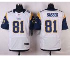 Nike NFL st. louis rams #81 sasser white jerseys[Elite]