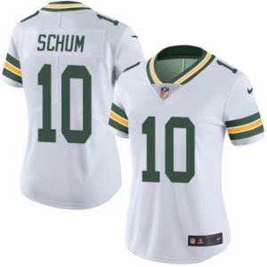 Women\'s Nike Green Bay Packers #10 Jacob Schum Limited White Rush NFL Jersey