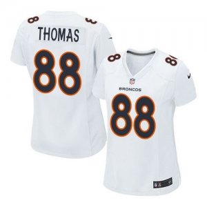 Women Nike Denver Broncos #88 Demaryius Thomas White Stitched NFL Game Event Jersey