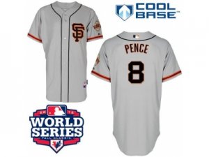 2012 world series mlb san francisco giants #8 pence grey[sf style]