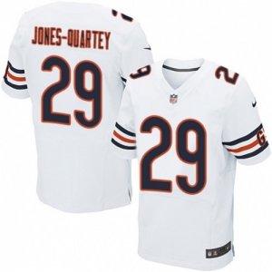 Mens Nike Chicago Bears #29 Harold Jones-Quartey Elite White NFL Jersey