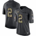 Men's Nike Cleveland Browns #2 Patrick Murray Limited Black 2016 Salute to Service NFL Jersey