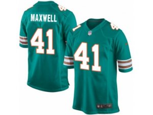 Nike Miami Dolphins #41 Byron Maxwell Game Aqua Green Alternate NFL Jersey