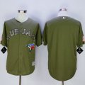 MLB Men Toronto Blue Jays Blank Green Camo New Cool Base Stitched Jersey