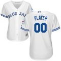 Blue Jays White Customized Women New Cool Base Jersey