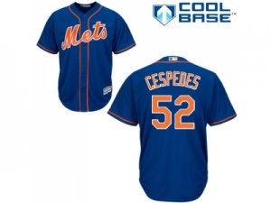 Youth New York Mets #52 Yoenis Cespedes Blue Cool Base Stitched MLB Jersey