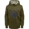 Tennessee Titans Nike Youth Salute to Service Pullover Performance Hoodie Green