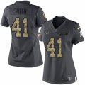 Women's Nike Dallas Cowboys #41 Keith Smith Limited Black 2016 Salute to Service NFL Jersey