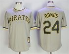 Pirates# 24 Barry Bonds Gray Cooperstown Collection Cool Base Jersey