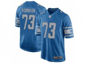 Nike Detroit Lions #73 Greg Robinson Game Light Blue Team Color NFL Jersey