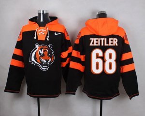 Nike Cincinnati Bengals #68 Kevin Zeitler Black Player Pullover NFL Hoodie