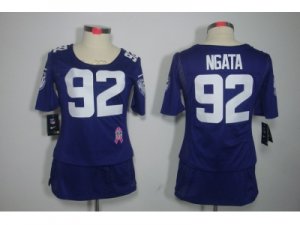 Nike women baltimore ravens #92 ngata purple jerseys[breast cancer awareness]